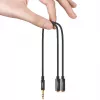 UGREEN AV134 3.5mm Audio Y-Splitter kaabel 20cm Valge