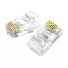 UGREEN Cat6 RJ45 modulaarsed pistikud - läbipaistvad kullatud kontaktidega (10 tk)