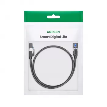 UGREEN Cat8 nailonist punutud Ethernet-kaabel - 40Gbps modulaarsete pistikutega - 3m