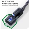 UGREEN Cat8 nailonist punutud Ethernet-kaabel - 40Gbps modulaarsete pistikutega - 3m