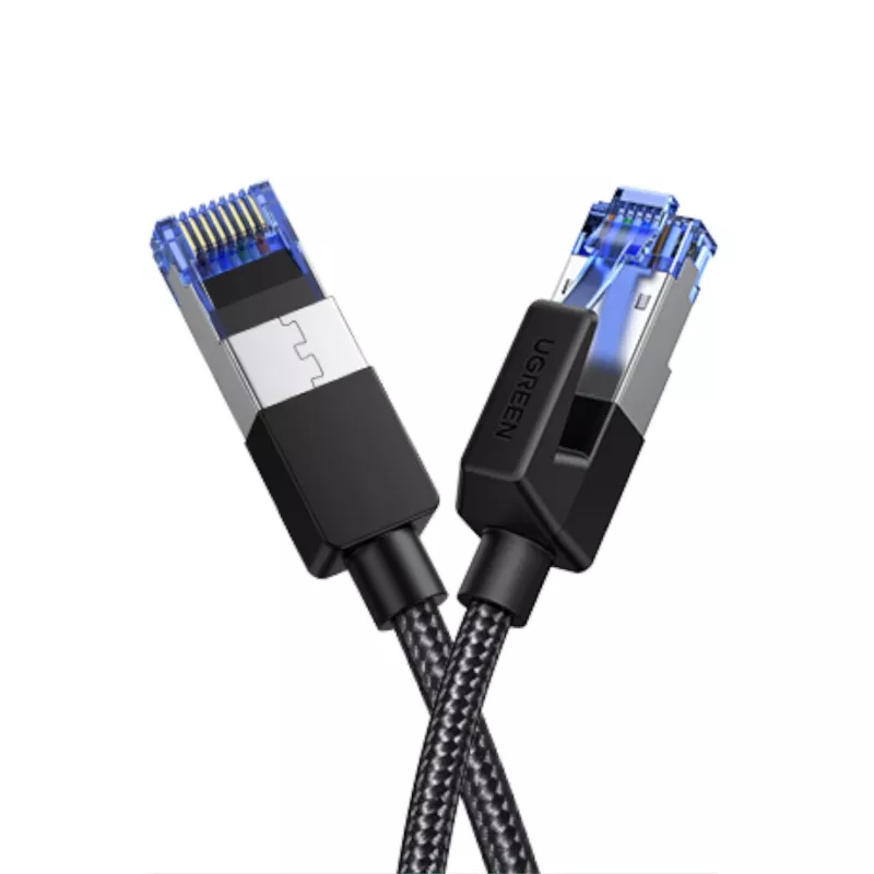 UGREEN Cat8 nailonist punutud Ethernet-kaabel - 40Gbps modulaarsete pistikutega - 3m