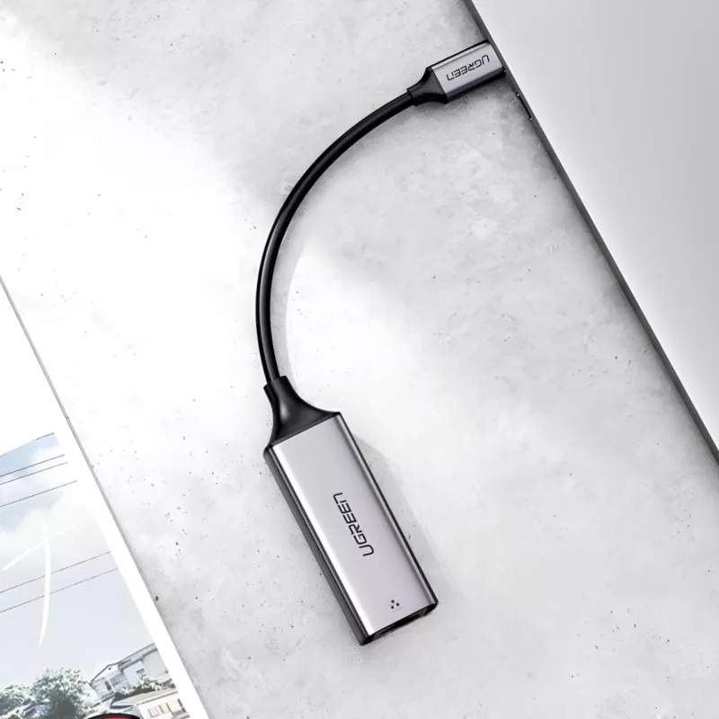 UGREEN CM199-50737 Type-C Gigabit Ethernet adapter - hõbedane