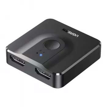 UGREEN CM217-50966 2-in-1 kahesuunaline 4K HDMI lüliti - must