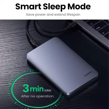 UGREEN CM300 2,5-tolline USB Type-C kõvaketta korpus - hõbedane