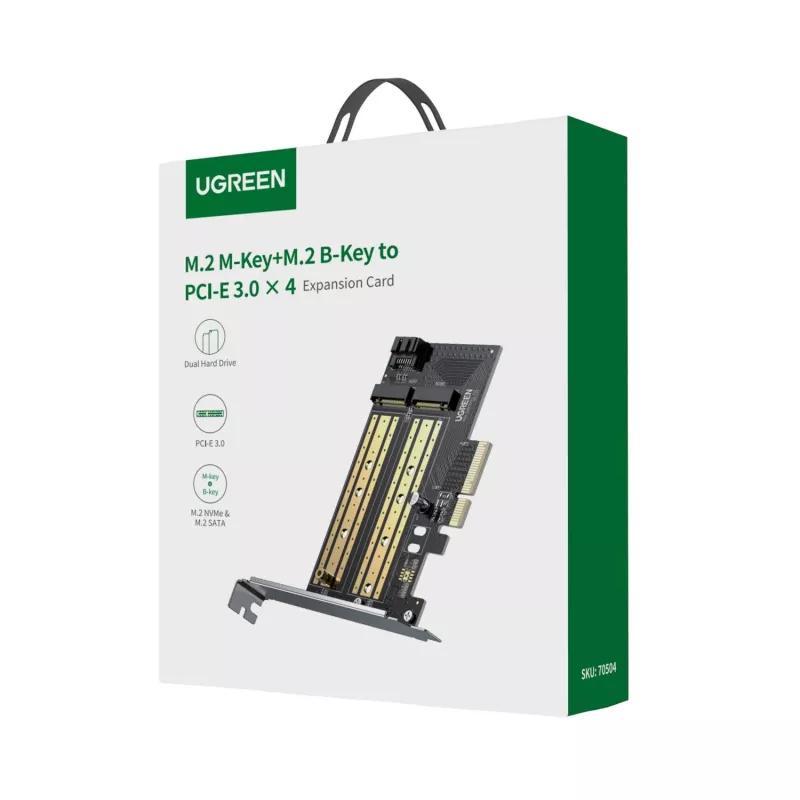 UGREEN CM302 M.2 NVMe PCIe 3.0 x4 adapterkaart