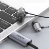 UGREEN CM383-80864 USB-A kuni 3,5 mm helipistikuga väline heliadapter - hõbedane