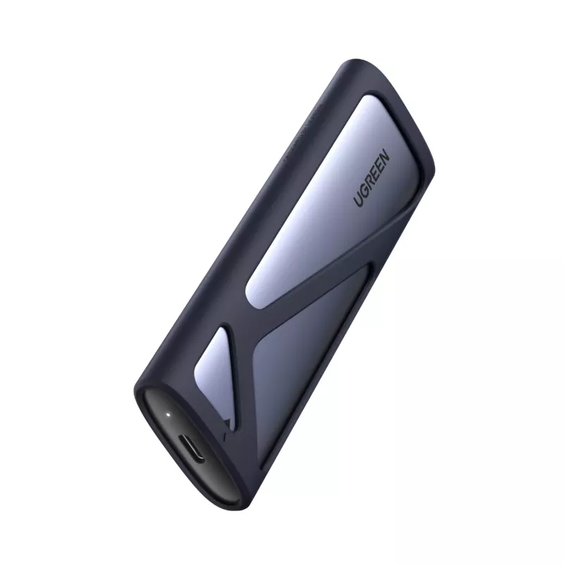 UGREEN CM400-90264 M.2 NVMe/SATA SSD korpus 10Gbps USB-C 3.2 Gen 2 ilma tööriistadeta alumiinium hõbe