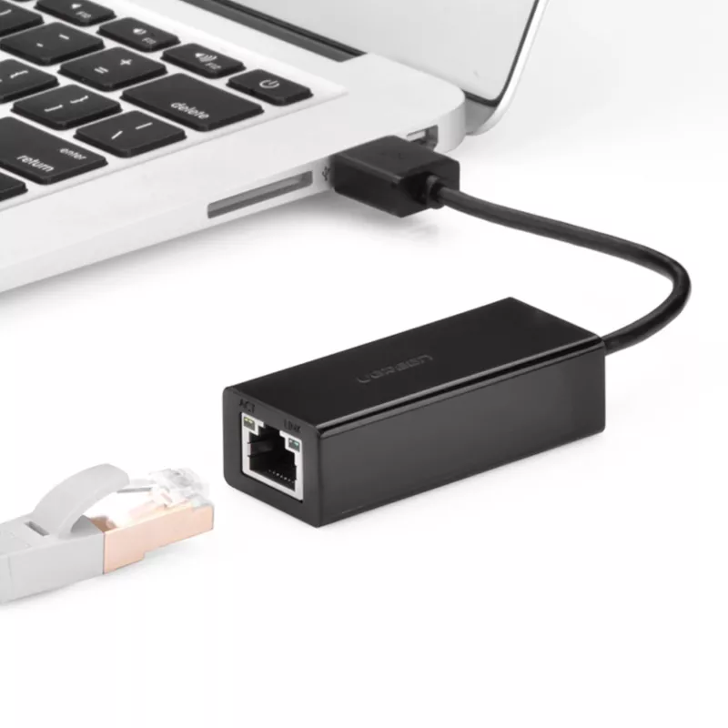 UGREEN CR110 USB 2.0 RJ45 Etherneti adapter - must