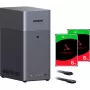 UGREEN DH2300 + 2x 6 TB Seagate IronWolf HDD komplekt (must)
