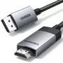 UGREEN DP119 DisplayPort to HDMI kaabel 2m 4K 60Hz Hall
