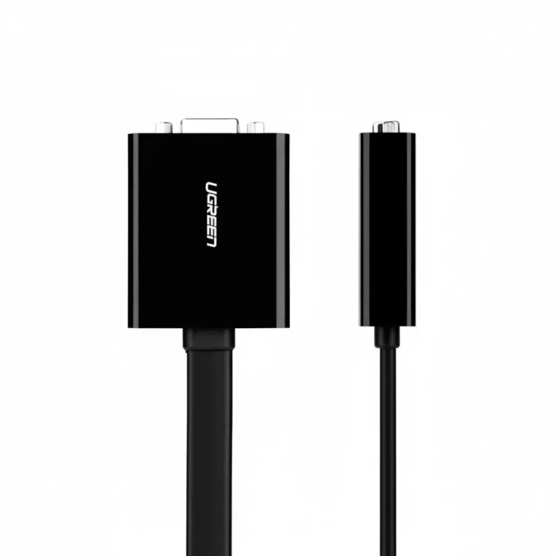 UGREEN DVI-D 24+1 to VGA aktiivne video adapter (isane kuni emane) – must
