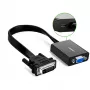 UGREEN DVI-D 24+1 to VGA aktiivne video adapter (isane kuni emane) – must