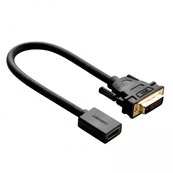 UGREEN DVI-HDMI kaabeladapter 15cm isane-emane 1080p Full HD must