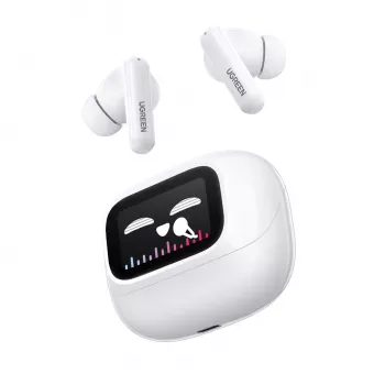 UGREEN EchoBuds Magic traadita kõrvaklapid aktiivse mürasummutusega, Bluetooth 5.2, IPX5 veekindlus – valge