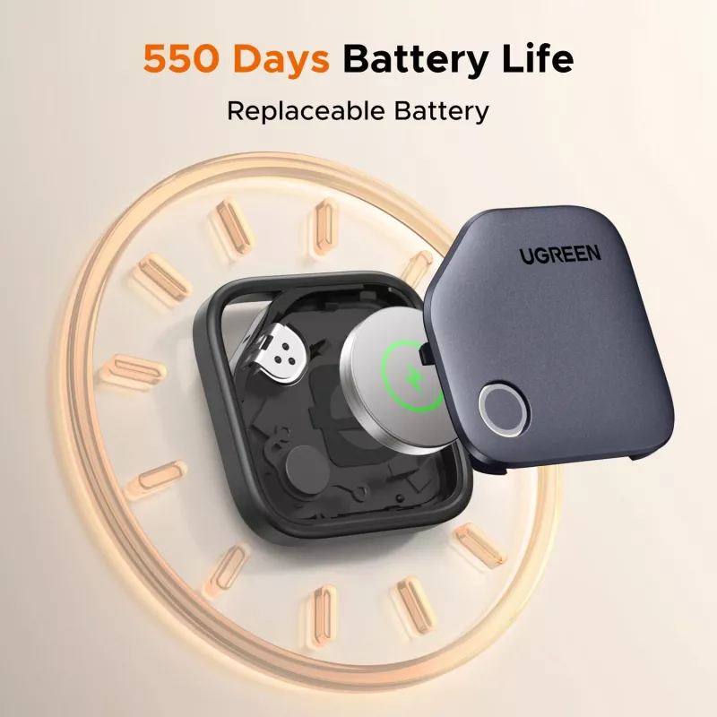 UGREEN FineTrack Bluetooth-jälgija CM829 Samsung SmartThingsile, must