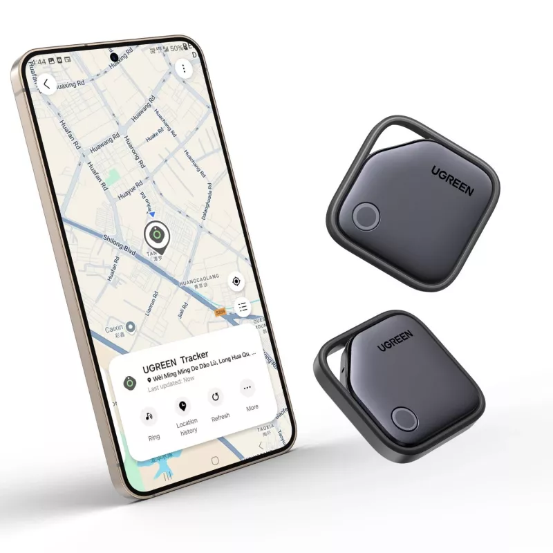 UGREEN FineTrack Bluetooth-jälgija CM829 Samsung SmartThingsile, must