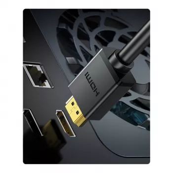 UGREEN HD106 HDMI to DVI-kaabel, 2m, must, 1080p, kullatud pistikutega, kolmekordne varjestus