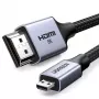 UGREEN HD164 Micro HDMI to HDMI 2.1 kaabel 8K 2m hall