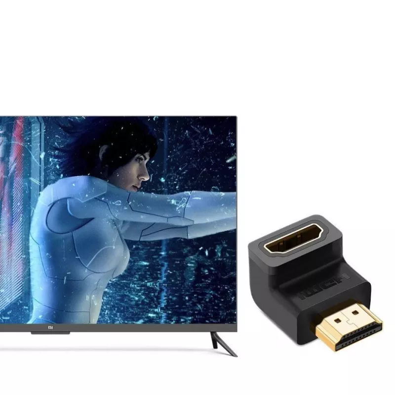 UGREEN HDMI nurgeline adapter 90 kraadi allapoole 4K 60Hz HD112 must