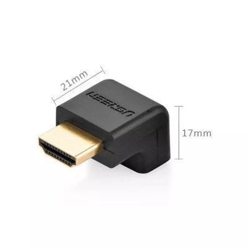UGREEN HDMI nurgeline adapter 90 kraadi allapoole 4K 60Hz HD112 must