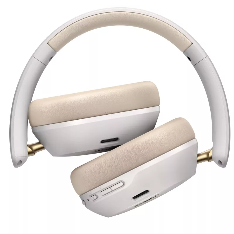 UGREEN HiTune Max 5C juhtmeta üle kõrva kõrvaklapid, hübriidne ANC, Bluetooth 5.4, 40mm draiverid, 40-tunnine aku - Beež