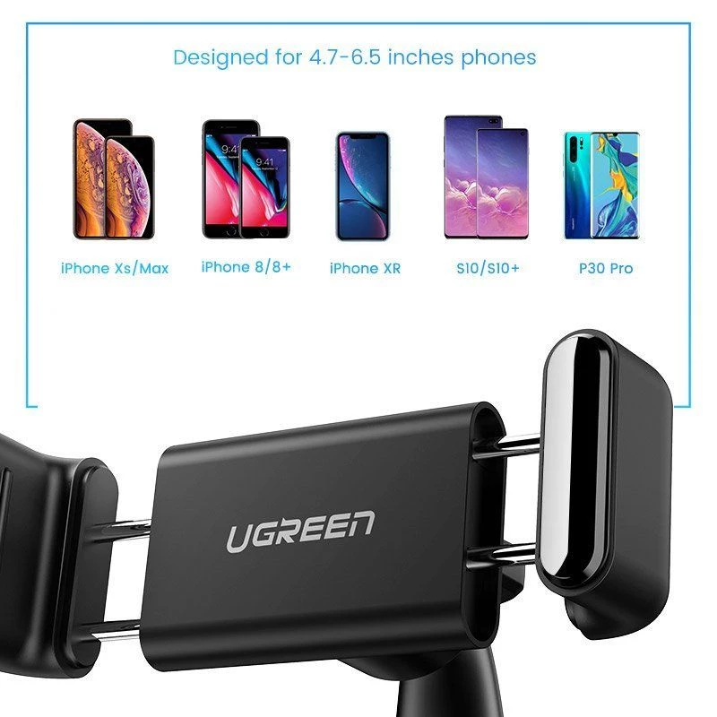 UGREEN LP189 60796 Auto Telefonihoidja Armatuurlaua Kinnitusklambriga - Must