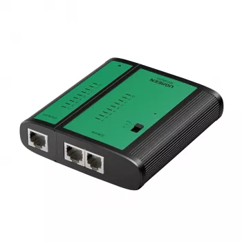 UGREEN võrgu- ja telefonikaabli tester RJ45 RJ11 järjestikuse tester Cat5 Cat5e Cat6 Cat6a Cat7 Ethernet- ja telefonikaablitele LED-indikaatoritega, eemaldatav kaugseade, 9V patareitoide, NW167