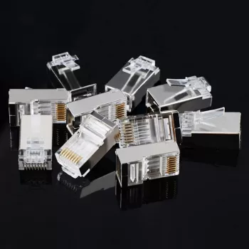 UGREEN NW111 RJ45 Cat6 Ethernet võrgupea 100 tk - hõbedane/läbipaistev