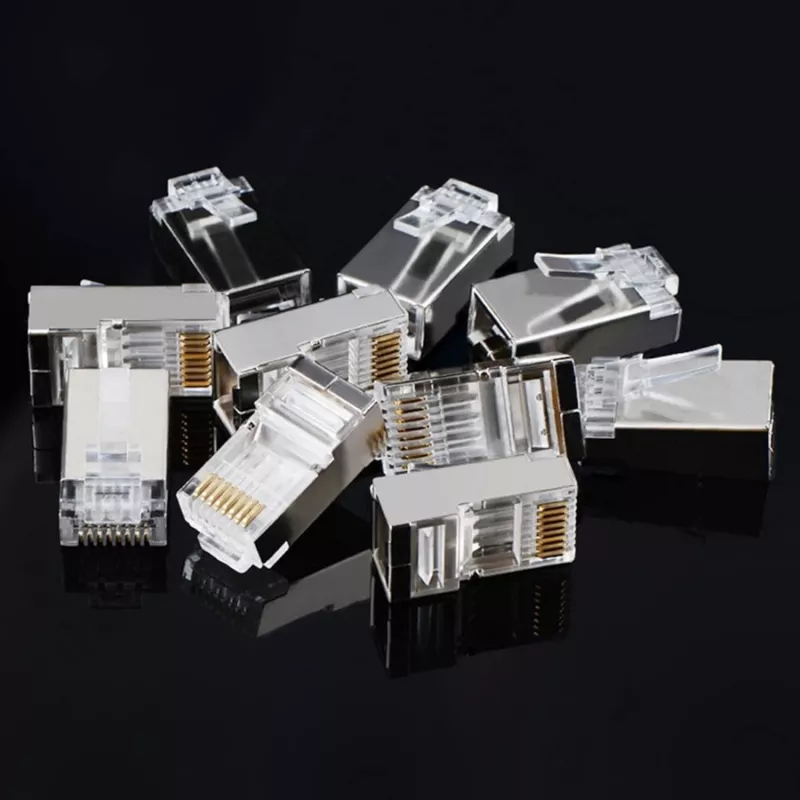 UGREEN NW111 RJ45 Cat6 Ethernet võrgupea 100 tk - hõbedane/läbipaistev