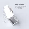 UGREEN NW111 RJ45 Cat6 Ethernet võrgupea 100 tk - hõbedane/läbipaistev
