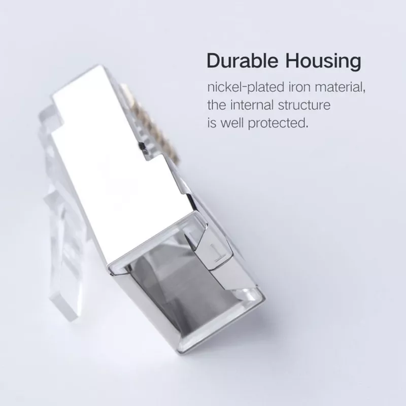 UGREEN NW111 RJ45 Cat6 Ethernet võrgupea 100 tk - hõbedane/läbipaistev