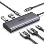 UGREEN Revodok Pro 206 USB-C 6-in-1 jaotur 4K HDMI, 100W PD, Gigabit Ethernet, USB 3.0