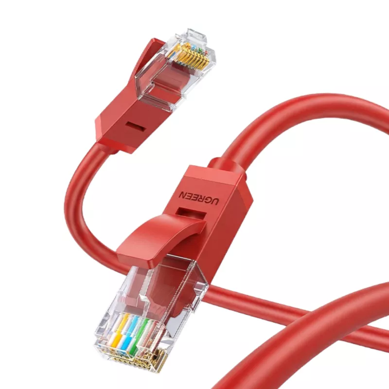 UGREEN RJ45 CAT6 Ethernet 0,5 m LAN-võrgukaabel - punane (1Gbps, 250MHz)