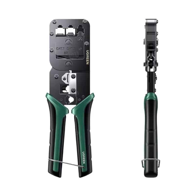 UGREEN RJ45 võrgu pressimistööriist läbiviiguga pressimiseks, lõikamiseks ja eemaldamiseks RJ45 RJ12 RJ11 Cat5 Cat5e Cat6 Cat6a Cat7 Cat8 jaoks