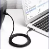 UGREEN US135 USB 2.0 A-B kaabel, kullatud pistikutega, 2m, must