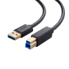 UGREEN US210 USB 3.0 A-B kaabel, 2m, must