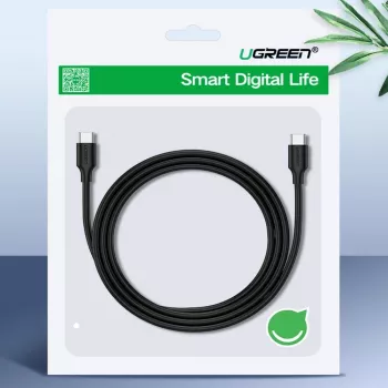 UGREEN US286 USB-C to USB-C kaabel 1m Must - PD QC 3A 480Mbps