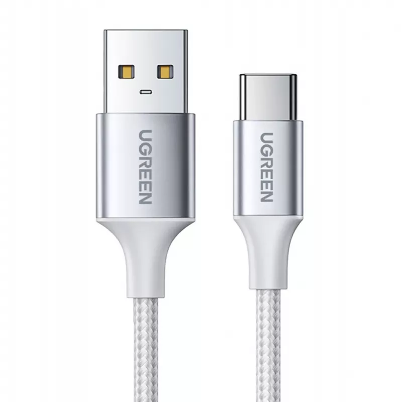 UGREEN US288 USB-A to USB-C kaabel QC 3.0 3A 1m Valge