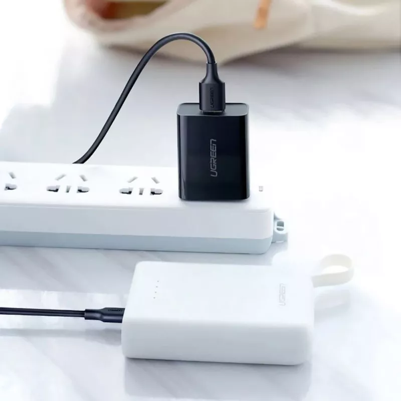 UGREEN US289 Micro USB / USB-A kaabel 0,25 m - must
