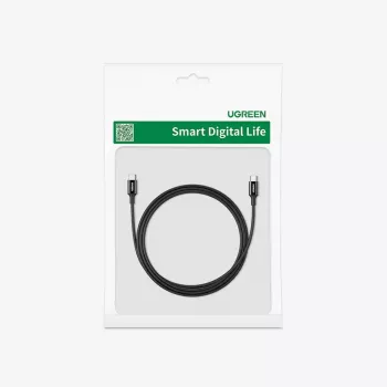 UGREEN US300 USB-C – USB-C kaabel 480Mbps 5A 1m Must