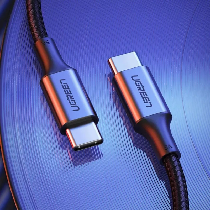 UGREEN US316 USB-C to USB-C kaabel 100W 5A 480Mbps 1.5m Hall