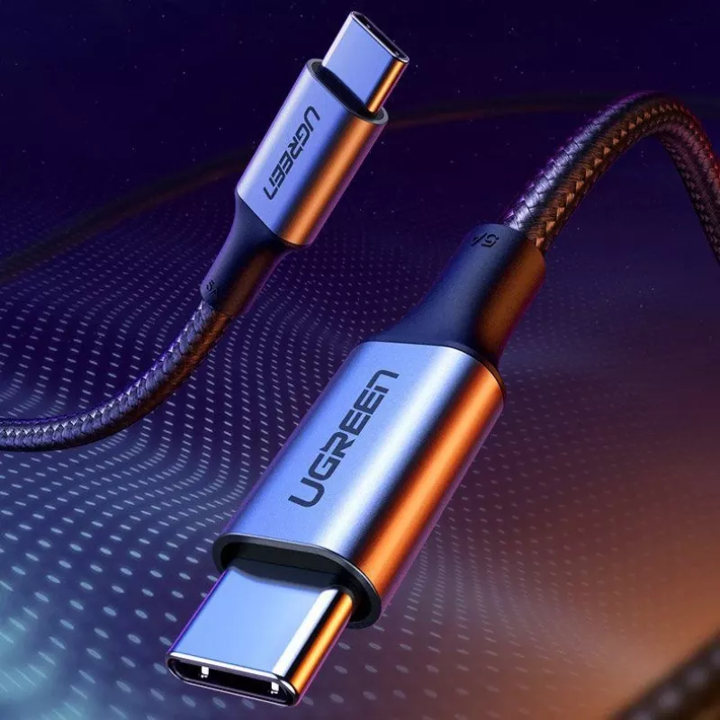 UGREEN US316 USB-C to USB-C kaabel 100W 5A 480Mbps 1m Must