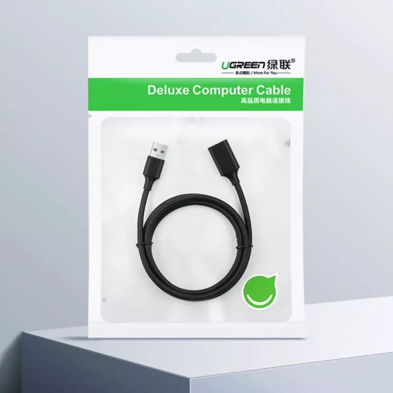 UGREEN USB 2.0 pikenduskaabel 5m must (US103)