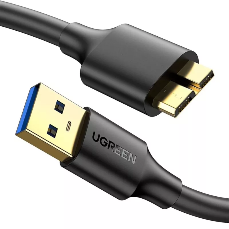 UGREEN USB 3.0 A–Micro B SuperSpeed-kaabel 0,5 m must