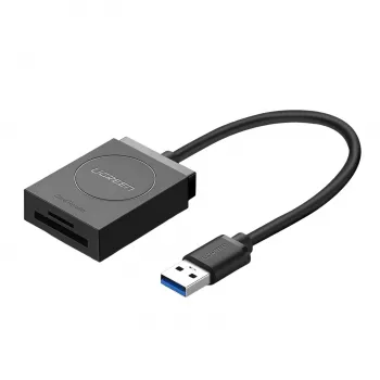 UGREEN USB 3.0 kahe pesaga kaardilugeja SD/TF-kaartidele – 5Gbps andmeedastus