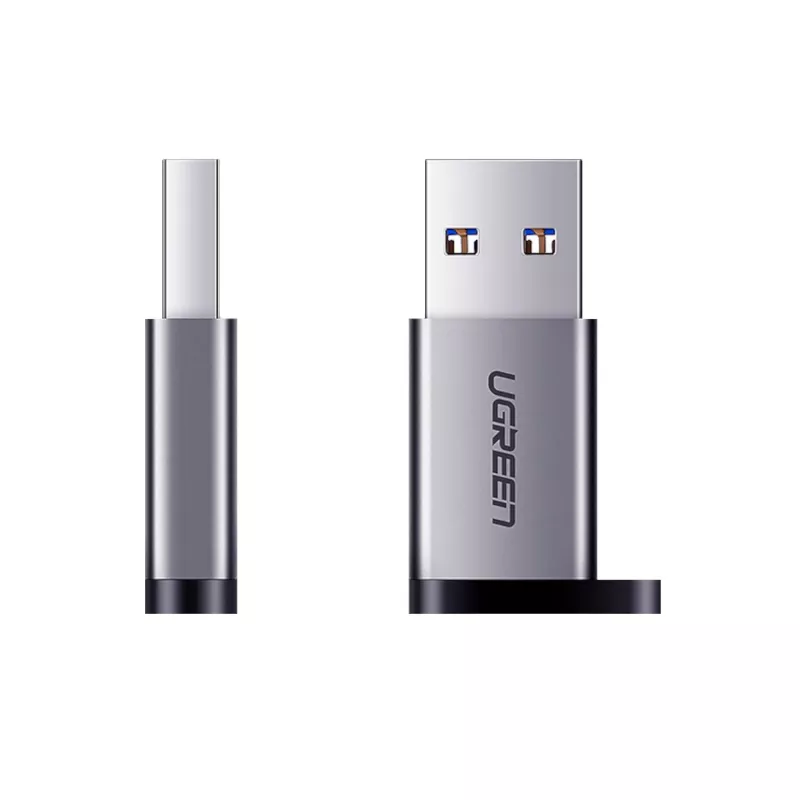 UGREEN USB 3.0 isane Type-C 3.1 emane adapter, andmeedastus ja laadimine, kosmosehall