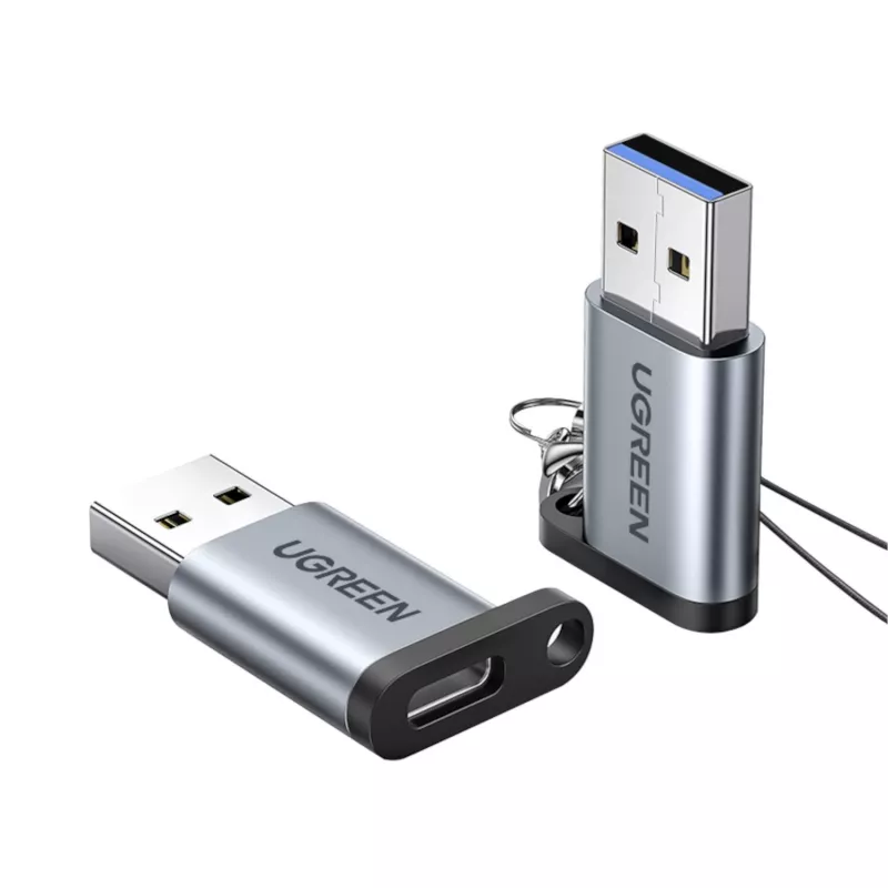 UGREEN USB 3.0 isane Type-C 3.1 emane adapter, andmeedastus ja laadimine, kosmosehall