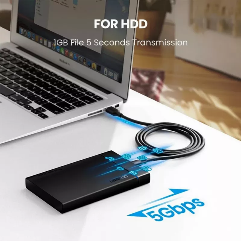 UGREEN USB-A to USB-C 3.0 kaabel 1m must