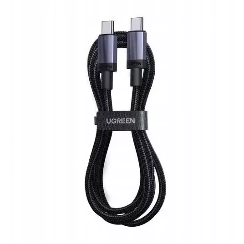 UGREEN USB-C to USB-C laadimiskaabel USB 2.0 240W PD 3.1, alumiiniumkorpusega punutud, 2m hall