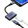 UGREEN USB Type-C Dual Audio ja laadimisadapter (15W PD, 2-in-1 jaotur)